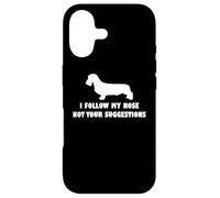 Teckel à Poil Dur I Follow My Nose Not Your suggestions Coque pour iPhone 17