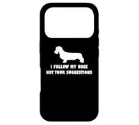 Teckel à Poil Dur I Follow My Nose Not Your suggestions Coque pour iPhone 17 Pro