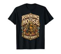 Teckel à Poil Dur Running The House Since Birth T-Shirt