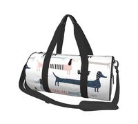 Teckel Bleu Marine Mignon, Sac de Voyage de Grande capacité, Sac à Main Rond, Sac de Voyage de Sport, fourre-Tout, Sac de Fitness