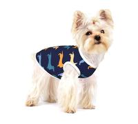 Teckel Bleu Orange Chien,T-Shirt sans Manches en Coton pour Animaux de Compagnie, Gilet Respirant, Extensible et Doux,L