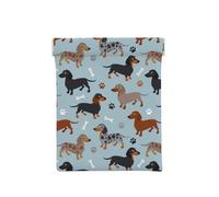 Teckel Chiens Bleu, Sac de Rangement pour Femmes, Portefeuille supérieur à Presser, Petit Porte-Monnaie, Pochette de Changement