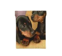Teckel Chiots Animaux Chiens Petit Teckel, Sac de Rangement pour Femmes, Portefeuille supérieur à Presser, Petit Porte-Monnaie, Pochette de Changement