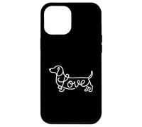 Teckel Chiweenie Wiener Dog Love Sketch Art Doxie Coque pour iPhone 12 Pro Max
