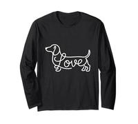 Teckel Chiweenie Wiener Dog Love Sketch Art Doxie Manche Longue