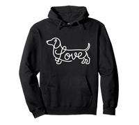 Teckel Chiweenie Wiener Dog Love Sketch Art Doxie Sweat à Capuche