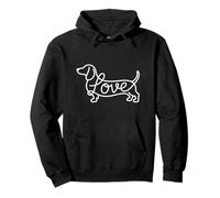Teckel Chiweenie Wiener Dog Love Sketch Art Doxie Sweat à Capuche