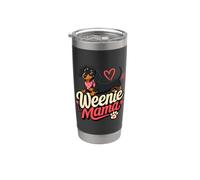 Teckel coloré Maman amant les chiens Weenie Mama Gobelet isotherme en acier inoxydable double paroi