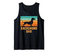 Teckel Dad Dog Lover Retro Sun Débardeur
