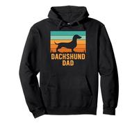 Teckel Dad Dog Lover Retro Sun Sweat à Capuche