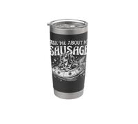 Teckel Demandez-moi à propos de ma saucisse Wiener OVNI Gobelet isotherme en acier inoxydable double paroi