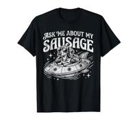 Teckel Demandez-Moi à Propos de ma Saucisse Wiener OVNI T-Shirt Graphique avec Valeur
