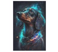 Teckel Dog Puzzles en Bois Adultes Et Adolescents 1000 Pieces Enfants Puzzle Décoration Mur Moderne Art Jouets Cadeau Intéressants 78×53cm
