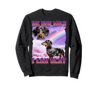 Teckel Doxie Funny Meme Internet Culture Gen Z Sarcastique Sweatshirt