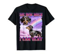 Teckel Doxie Funny Meme Internet Culture Gen Z Sarcastique T-Shirt
