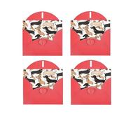 Teckel Floral Horizontal Impression sur un seul côté Papier nacré Anniversaire Halloween Noël Halloween Fête d'anniversaire Vacances Carte de vœux