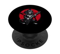 Teckel Heavy Metal Guitar Rock Lover PopSockets PopGrip Adhésif