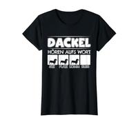 Teckel Hören Aufs Wort - Teckel à Poils Longs T-Shirt Graphique avec Valeur