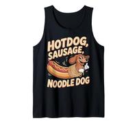 Teckel Hot Dog drôle Humour Chien Saucisse Débardeur