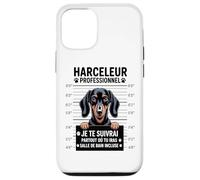 Teckel Humour Harceleur Professionnel Chien Drôle Coque pour iPhone 12/12 Pro