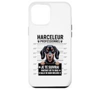 Teckel Humour Harceleur Professionnel Chien Drôle Coque pour iPhone 12 Pro Max