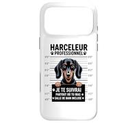Teckel Humour Harceleur Professionnel Chien Drôle Coque pour iPhone 17 Pro Max