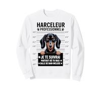 Teckel Humour Harceleur Professionnel Chien Drôle Sweatshirt