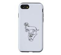 Teckel I Love You Hand Ligne Continue Coque pour iPhone SE (2020) / 7/8