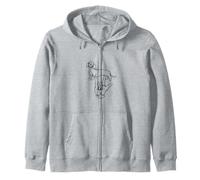 Teckel I Love You Hand Ligne Continue Sweat à Capuche