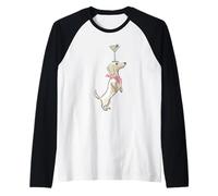 Teckel Occidental avec Bandana, Martini et Rayures Roses Manche Raglan