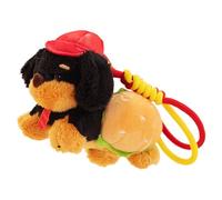 Teckel Pendentif en peluche - Charm chien, porte-clés amusant | Figurine d'animal mignon pour s'accrocher au cartable, adorable jouet à suspendre pour collectionneurs, accessoire amusant, Noir , Siehe