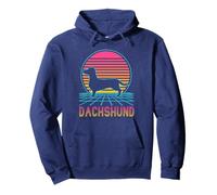 Teckel rétro Vintage Style années 80 drôle Amoureux des Sweat à Capuche