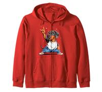 Teckel Rock Musique Hommes Enfants Femmes Saucisse Chien Blaireau Sweat à Capuche