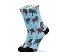 Teckel Sans Couture Chaussettes De Tennis Antibactérien Chausettes Fantaisie Chaussettes Hommes Pour Travail Ado Entraînements 40Cm