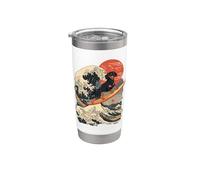 Teckel Surf Japonais Grande Vague Gobelet isotherme en acier inoxydable double paroi
