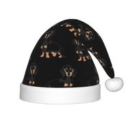Teckel Weiner Chapeau de Père Noël classique unisexe pour adolescents