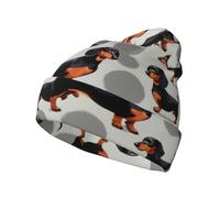 Teckel Weiner Chapeau tricoté pour animal domestique avec élastique confortable pour temps froid Accessoire tendance décontracté
