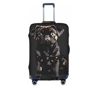 Teckel Weiner Housse de protection pour boîte de voyage pour chien 45,7 à 81,3 cm, Mignon chien carlin noir-standard-scale-2_00x, M