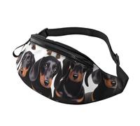 Teckel Weiner Sac banane léger pour homme et femme Motif chien Pour randonnée, cyclisme, course à pied