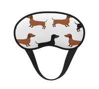 Teckels Chiens de compagnie imprimés,Masques de sommeil occultants, cache-yeux couvrants, masques de sommeil anti-lumière