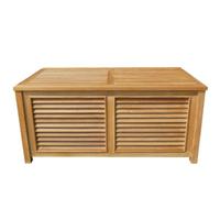 Coffre De Rangement En Teck Batang 130 Cm Beige