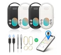 TECKNET Air Traceur Tag Lot de 4 Compatible avec iPhone/iOS, Rechargeable