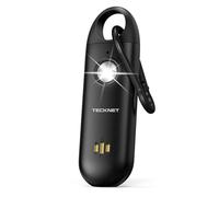 TECKNET Alarme Personnelle pour Femmes, Alarme de Poche avec Sirène 130dB et Signal Lumineux LED, Porte-clés de Chargement USB Type-C, Alarmes de Poche pour Enfants, Femmes, Personnes Âgées