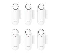 TECKNET Alarme Porte et Fenêtre, Alarme Maison avec Réglage du Volume sur 3 Niveaux et Alerte LED, Sirène Facile à Installer avec commutateur de Mode pour Garage/Bureau/Appartement/Hôtel (6 Pièces)