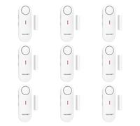 TECKNET Alarme Porte et Fenêtre sans Fil, Alarme et Carillon 2 en 1, Contrôle du Volume à 3 Niveaux, Systeme Alarme Maison, Alarmes Antivol sans Fil pour la Maison, Le Magasin, Le Bureau (9 PCS)