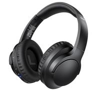 TECKNET Casque Bluetooth supra-auriculaire, sans fil, 70 heures d'autonomie et 5,3 BT, microphone pour appels téléphoniques, stéréo HiFi, mousse à mémoire de forme, pliable, pour voyage/bureau