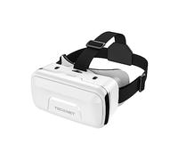 TECKNET Casque VR pour Smartphone, Lunettes de Réalité Virtuelle Mobile avec Lentilles HD Anti-Bleu 110° FOV, Casque 3D pour Enfants Compatibles iPhone Samsung Android 4.7-7.2" - Blanc