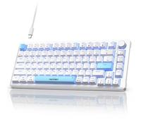 TECKNET Clavier de jeu filaire rétroéclairé RVB avec structure d'étanchéité, clavier mécanique USB C avec 20 effets d'éclairage et bouton de contrôle multimédia, claviers d'ordinateur pour PC