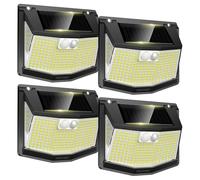 TECKNET Lampe Solaire Extérieur, Projecteur Solaire avec Lumière 300°, 4pcs