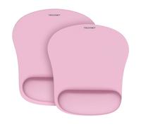 TECKNET Lot de 2 tapis de souris ergonomiques avec repose-poignet, pour jeux vid o, soulagement de la douleur, portable et confortable, pour ordi